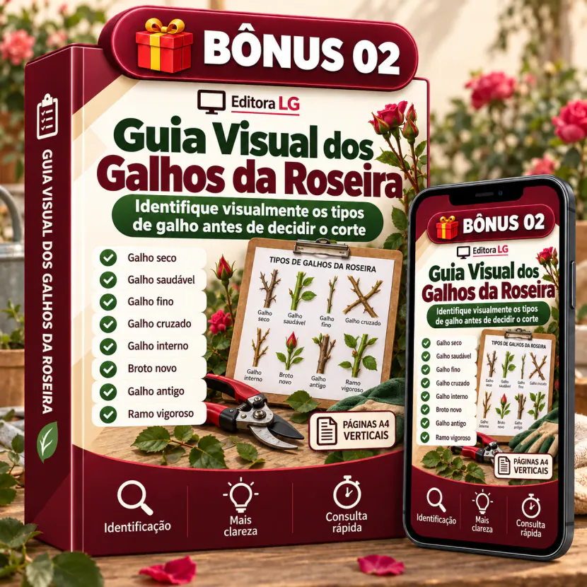 Guia Visual dos Galhos da Roseira